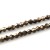 BIC185 Koraliki szklane szlifowane bicone 4mm kryształki sznur 78szt brązowe