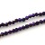 BIC184 Koraliki szklane szlifowane bicone 4mm kryształki sznur 78szt purpurowe