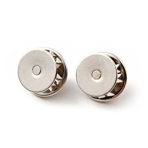 bpi12 Zapięcie baza 10x5mm do przypinki broszki pin 10szt mosiądz - platynowe