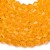 BIC207 Koraliki szklane szlifowane bicone 6mm kryształki sznur 45szt pomarańczowe