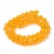 BIC207 Koraliki szklane szlifowane bicone 6mm kryształki sznur 45szt pomarańczowe