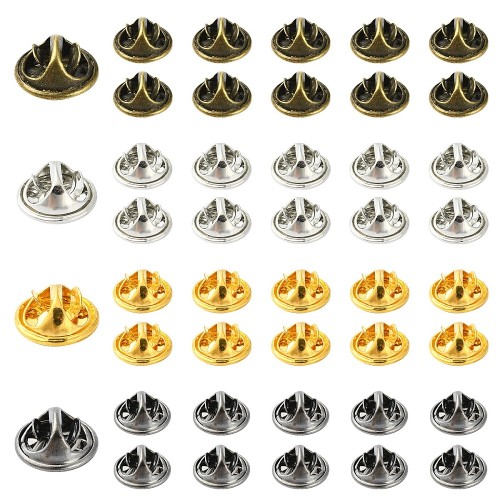 bpi16 Zapięcie baza do przypinki broszki pin 40szt zestaw 4 kolory