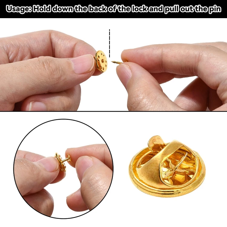 bpi16 Zapięcie baza do przypinki broszki pin 40szt zestaw 4 kolory