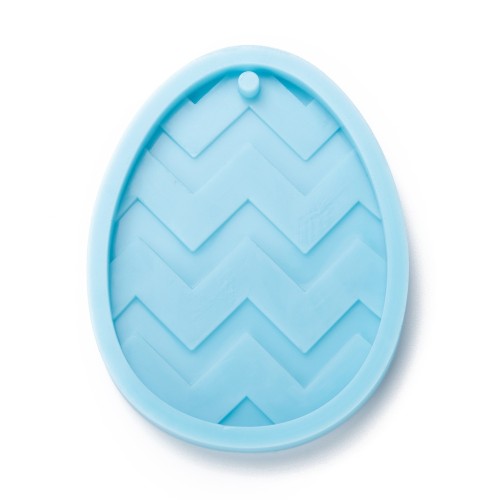 BFS734 Forma foremka silikonowa do żywicy zawieszka jajko pisanka 5x6,5cm