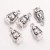 ZM402 Zawieszka metalowa lampa natfowa 10x20mm 5szt stare srebro