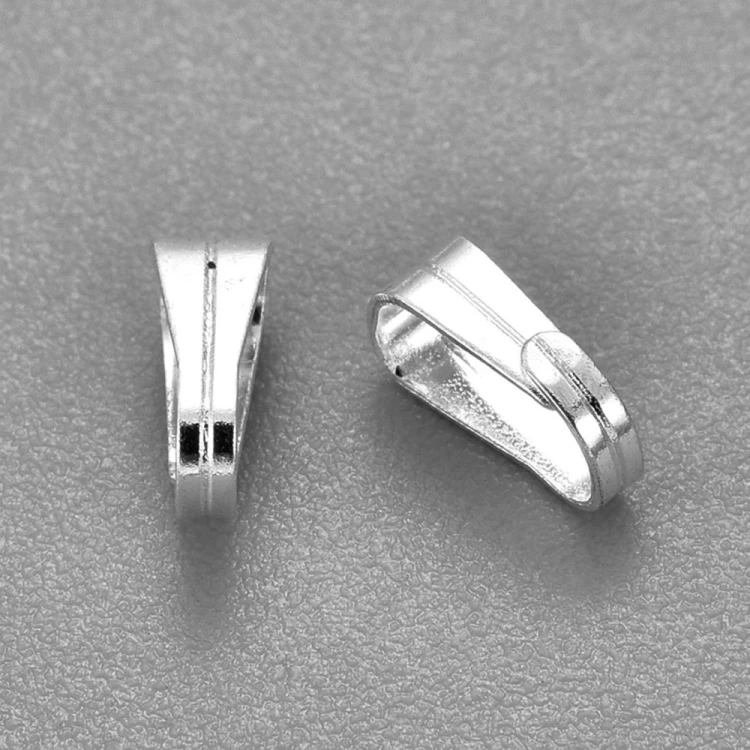 LAP151 Krawatka podwieszka 2,5x6x3mm 5szt do wisiorków stal nierdzewna