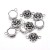 LAC404 Łącznik metalowy ozdobny 19x12mm 5szt. kwiatek kwiatuszek