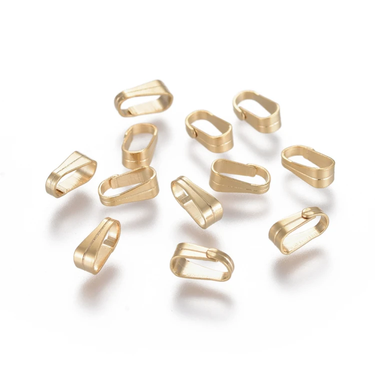 LAP153 Krawatka podwieszka 2,5x6x3mm 5szt do wisiorków stal nierdzewna