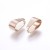 LAP155 Krawatka podwieszka 3x7x2,5mm 2szt do wisiorków stal nierdzewna IP rose gold
