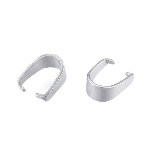 LAP161 Krawatka podwieszka 3x7x6mm 5szt do wisiorków stal nierdzewna