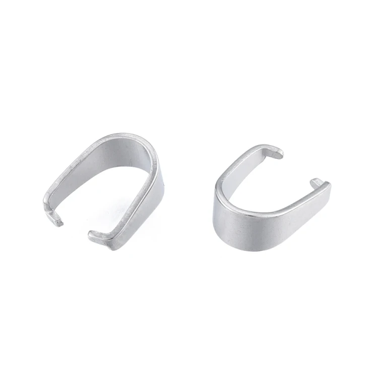 LAP161 Krawatka podwieszka 3x7x6mm 5szt do wisiorków stal nierdzewna