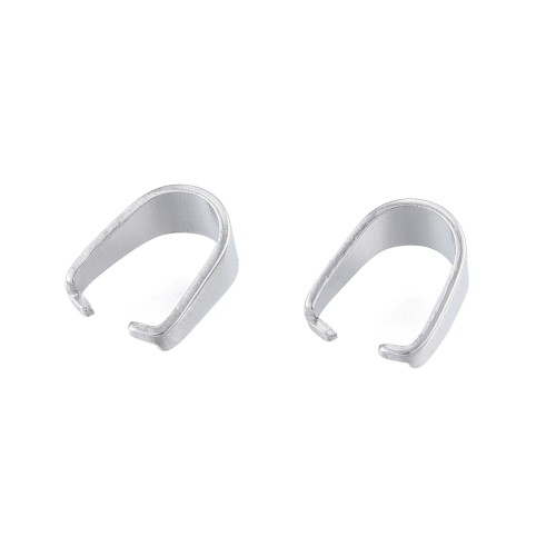 LAP161 Krawatka podwieszka 3x7x6mm 5szt do wisiorków stal nierdzewna