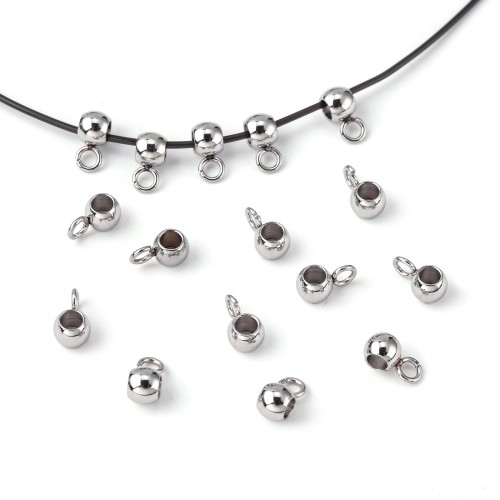 PRM667 Przekładka z podwieszką baza zawieszki 3,5x7mm stal nierdzewna 5szt