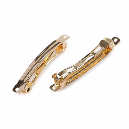 bds39 Baza spinka automatyczna do włosów 9x80mm złota