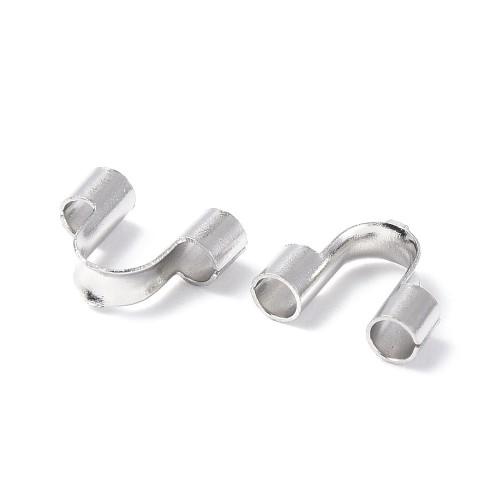 KRZ127 Zakończenia ochronne linki 1,5mm podkówki 6,2x5,2mm 10szt stal nierdzewna