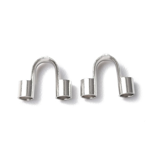 KRZ127 Zakończenia ochronne linki 1,5mm podkówki 6,2x5,2mm 10szt stal nierdzewna