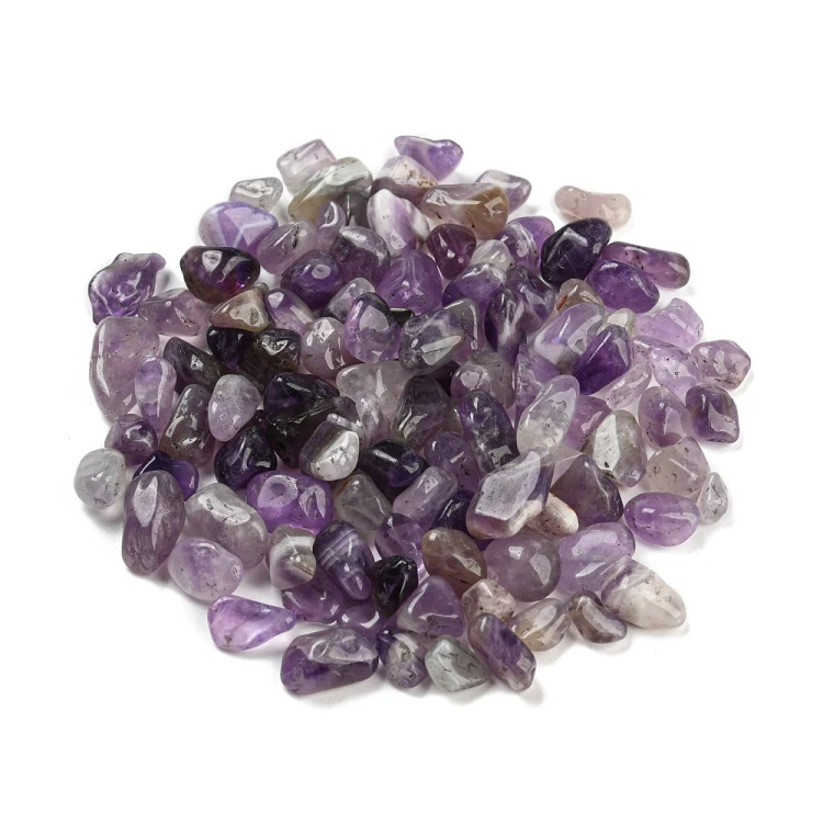 STON34 Ametyst kamień naturalny kamyczki ozdobne 5-10mm 100g do żywicy rękodzieła