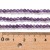AM56 Ametyst kamień naturalny koraliki kule fasetowane 3mm sznur 135szt