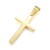 ZSS415 Zawieszka do biżuterii krzyż krzyżyk 20x32mm stal nierdzewna - złoty 18K