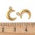 ZSS416 Zawieszka do biżuterii stal nierdzewna księżyc 9x13mm IP złoty 18K
