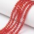 KFR173 Koraliki szklane rondelle 4x3,5mm kryształki fasetowane 110szt czerwone