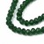 KFR184 Koraliki szklane rondelle 4x3,5mm kryształki fasetowane 110szt c.zielone