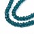 KFR185 Koraliki szklane rondelle 4x3,5mm kryształki fasetowane 110szt c.cyjanowy
