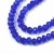 KFR186 Koraliki szklane rondelle 4x3,5mm kryształki fasetowane 110szt niebieski