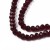 KFR187 Koraliki szklane rondelle 4x3,5mm kryształki fasetowane 110szt burgundowe