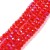 KFR191 Koraliki szklane rondelle 4x3,5mm kryształki fasetowane 110szt czerwone AB