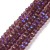 KFR193 Koraliki szklane rondelle 4x3,5mm kryształki fasetowane 110szt purpurowe AB