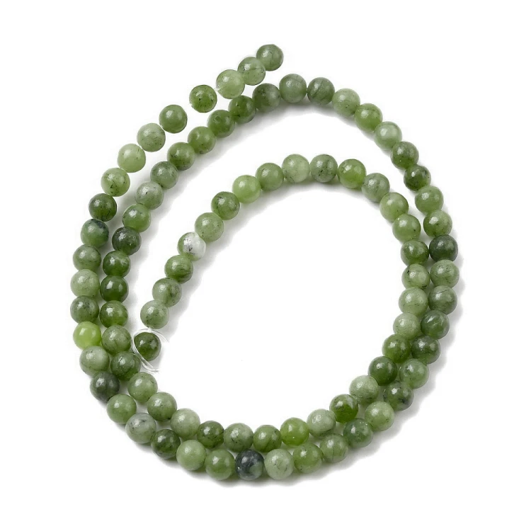 JAD179 Jadeit Taiwan kamień naturalny koraliki kule 4mm sznur 88szt zielony