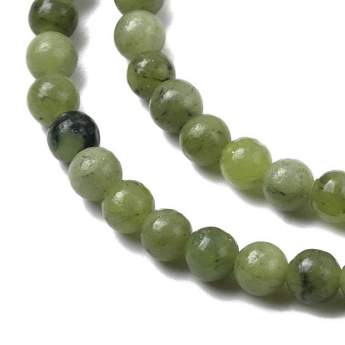 JAD179 Jadeit Taiwan kamień naturalny koraliki kule 4mm sznur 88szt zielony