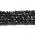 KSF105 Koraliki szklane fasetowane okrągłe 2mm sznur 165szt czarne