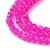 KSF106 Koraliki szklane fasetowane okrągłe 2mm sznur 165szt magenta