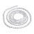KSF111 Koraliki szklane fasetowane okrągłe 2mm sznur 165szt crystal