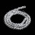 KSF139 Koraliki szklane fasetowane okrągłe 4mm sznur 88szt crystal pearl
