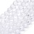 KSF128 Koraliki szklane fasetowane okrągłe 4mm sznur 88szt crystal