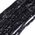 KSF143 Koraliki szklane fasetowane 2x2mm kostka sznur 47szt czarne