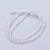 KSF144 Koraliki szklane fasetowane 4x4mm kostka sznur 98szt crystal