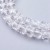 KSF144 Koraliki szklane fasetowane 4x4mm kostka sznur 98szt crystal