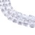 KSF144 Koraliki szklane fasetowane 4x4mm kostka sznur 98szt crystal