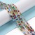 KS109 Koraliki szklane kostki transparentne 2,5x2,5mm 180szt mix kolor