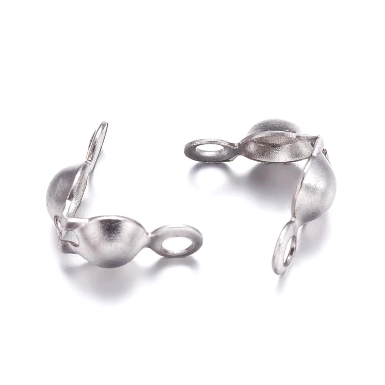 LAP164 końcówki zakończenia łapaczki dziewczynki 8x4mm/3mm stal nierdzewna 10szt