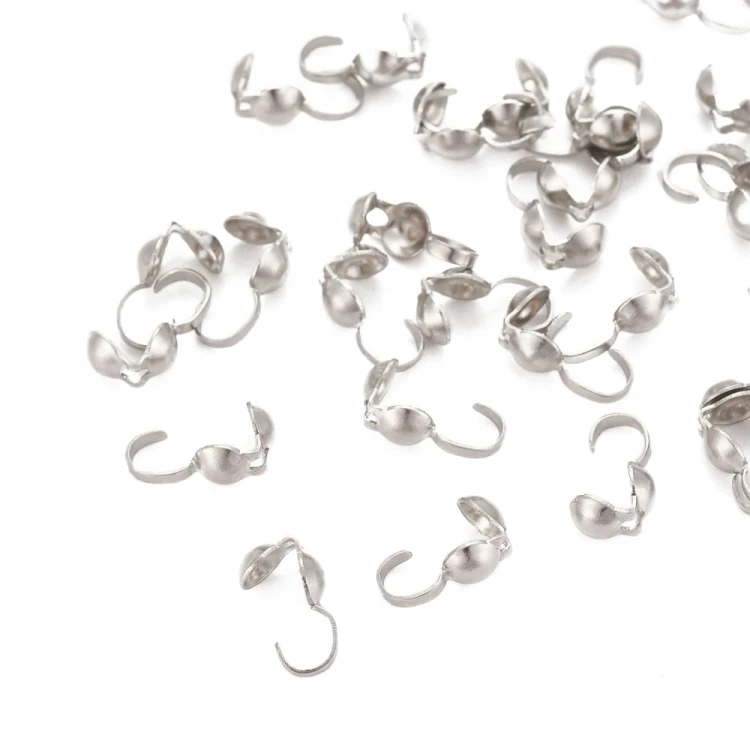 LAP165 końcówki zakończenia łapaczki dziewczynki 8,5x4mm/3mm stal nierdzewna 10szt