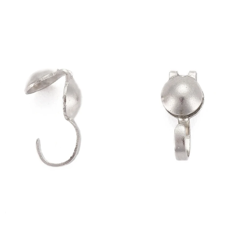 LAP165 końcówki zakończenia łapaczki dziewczynki 8,5x4mm/3mm stal nierdzewna 10szt