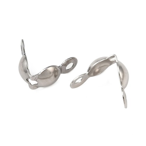 LAP166 końcówki zakończenia łapaczki dziewczynki 8x4mm/3mm stal nierdzewna 10szt