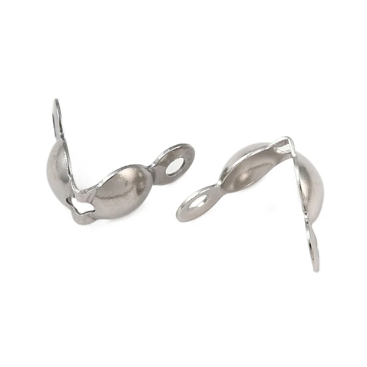 LAP166 końcówki zakończenia łapaczki dziewczynki 8x4mm/3mm stal nierdzewna 10szt