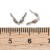 LAP166 końcówki zakończenia łapaczki dziewczynki 8x4mm/3mm stal nierdzewna 10szt