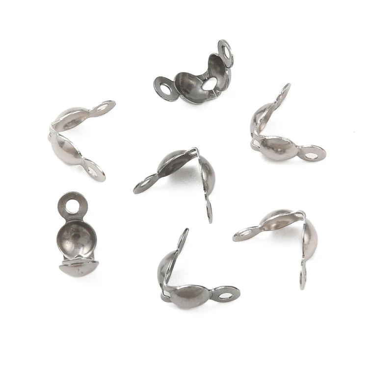LAP166 końcówki zakończenia łapaczki dziewczynki 8x4mm/3mm stal nierdzewna 10szt